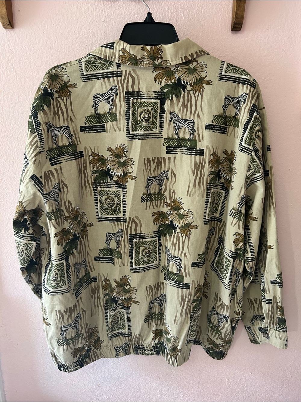 ✨ VINTAGE 90s SAFARI ANIMAL PRINT ZIP UP JACKET ✨ - Picture 2 of 5